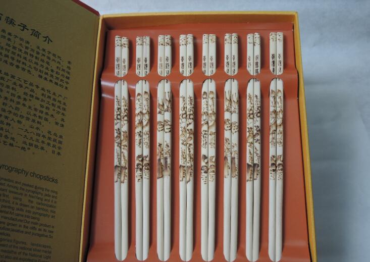 河南南阳特产 南阳烙画筷子