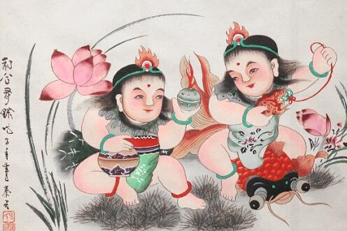 山东潍坊特产 高密扑灰年画